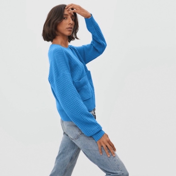 Everlane ReCashmere Belgian Waffle Pocket Pullover - Picture 11 of 11